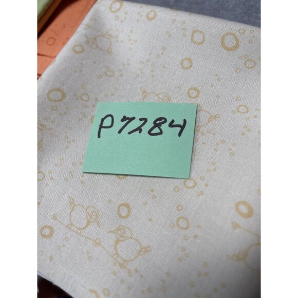 Cheap Talk Yellow on Cream Print Cotton Fabric 12" x 46" Connecting Threads Sewi - Picture 8 of 8